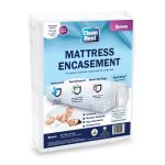 CleanRest Mattress Encasement, 100% Polyester, Queen, 60x80, Depth up to 18", White